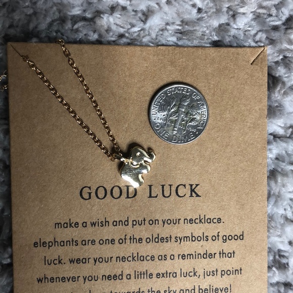 LAST ONE! Elephant good luck necklace - Picture 3 of 3